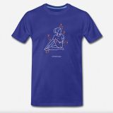 Asana T-Shirt königsblau