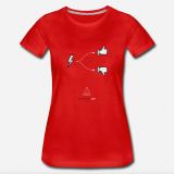 T-Shirt Hopp oder top Frauen rot