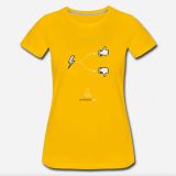 T-Shirt Hopp oder top Frauen sonnengelb