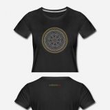 T-Shirt Mandala Frauen schwarz