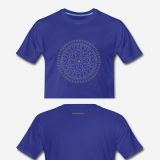 T-Shirt Mandala Männer königsblau