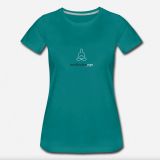 T-Shirt meditierende Yogini divablau
