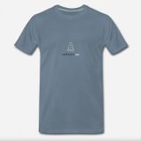T-Shirt meditierender Yogi Männer blaugrau