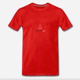 T-Shirt meditierender Yogi Männer rot