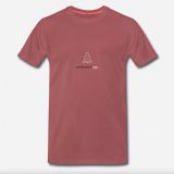 T-Shirt meditierender Yogi Männer burgundy